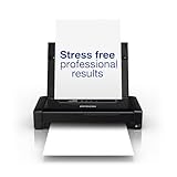 Epson WorkForce WF-110W tragbarer Tintenstrahldrucker (DIN A4, WiFi Direct, Drucker, mobiles Drucken, USB, integrierter Akku, nur 1,6 kg Gewicht) schwarz