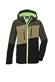 killtec Jungen Softshelljacke mit Kapuze/Outdoorjacke ist wasserabweisend KOW 158 BYS SFTSHLL JCKT, dunkeloliv, 164, 40914-000