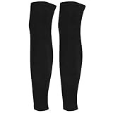 Keenso Fahrrad Beinlinge, Unisex Sport Radfahren Kompression Beinlinge mit Sonnenschutz und Wärme für Basketball, Radfahren und Fitness