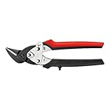 BESSEY Ideal-Schere, klein und wendig D15A, Gesamtlänge 180 mm, Schnittlänge 20 mm, ERGO-Griff für ermüdungsfreies Arbeiten, Gewicht 0,18 Kg