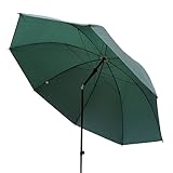 EUROCATCH Fischschirm 200cm - mit Knick - Fisch-Sonnenschirm - Grün - Regenschirm - Brolly - 200cm Steel, green, 200cm