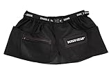Dingo Gear Trainingsgürtel L 80-105 cm Arbeitskirt Schutzbekleidung Agility Trainer Helfer Ipo Sporthund Schwarz S02567