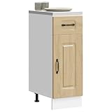Xichuzi Küchenunterschrank Kalmar Sonoma-Eiche Holzwerkstoff, Küchenzeile, Küchenmöbel, Küchenunterschränke, Küchenblock - 853460