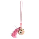 LIFKOME Japanische Amulette Glocke Mit Quaste Omamori Segen Charm Blumenkugel Schlüsselanhänger Kirschblüte Handyanhänger Hängende Ornamentdekoration