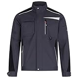 BWOLF Daytona Arbeitsjacke Herren Stretch Arbeitsjacken Herren Arbeitskleidung Männer mit Spandex und vielen Taschen (DE/NL/SE/PL, Alphanumerisch, XL, Regular, Regular, Grau/Schwarz)
