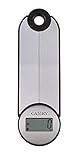 CAMRY Digitale Elektronische Zusammenklappbare Küchenwaage für Reisen Camping Unterwegs Faltbare Küchenwaage Waage mitnehmen, 5KG/11lb, lb:oz/g fl'oz/ml, LCD Anzeige, Größe 7 * 23cm(Silber-Schwarz)
