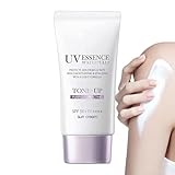 Sonnenschutz Für Das Gesicht, Feuchtigkeitsspendender Sonnenschutz Für Das Gesicht, Feuchtigkeitsspendende Und Aufhellende Make-up-Basis, 50 Ml Breitspektrum-Gesichtspflege-Primer