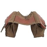 HYPERICIN Satteltasche Multifunktion Stabile Hecktasche Fürs Fahrrad, Aufbewahrungsrucksack, Motorradrucksack, Motorradhecktasche(Khaki)