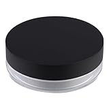 VINTORKY Kosmetikbehälter für Losen Puder mit Integriertem Fach und Puderquaste Wiederverwendbarer Loose Powder Kompakte Aufbewahrung für Schminke und Reisen