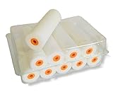 Lackierwalze superfein.10 Stück. Schaumrolle 11cm. Lackwalze Malerwalze Malerrolle Lackrolle. Ersatz Schaumstoff 0 Pore | Schaumstoffrollen zum lackieren