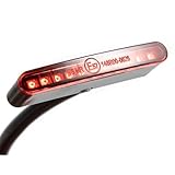 Mini Motorrad Rücklicht LED Motorrad Rückbremsleuchte Bremslicht Lampe für Roller ATV Cafe Racer Bobber Heckleuchten (Rot)