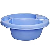 alles-meine.de GmbH 3 Kammer - Schüssel/Waschschüssel/Kinderwaschbecken - blau - Bieco - mit Seifenablage - Organizer - Reinigungsmittel Aufbewahrungsbox - Pflege - Camping -..