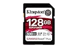 Kingston Canvas React Plus 128GB SDXC Speicherkarte UHS-II 300R/260W U3 V90 für Full HD/4K/8K - SDR2/128GB