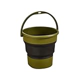 Falteimer Faltbarer Eimer, tragbar, for Outdoor-Camping, Angeln, Autowascheimer, Haushaltswasserspeicher, Kunststoffeimer(Color2,17L)