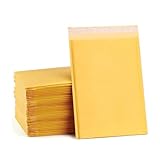Kleine gepolsterte Umschläge, selbstverschließend, 100 Stück Papier-Luftpolsterumschläge, gepolsterte Versandtaschen, für den Versand (11 x 15 cm)