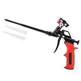 Schaumpistole, Brauchen Sie keine Reiniger, PU Expanding Foam Gun, Schaumpistole Teflon beschichtet (PTFE), geeignet zum Abdichten, Füllen, Abdichten, für den Heim und Bürogebrauch