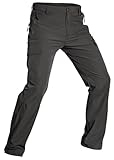 Wespornow Wanderhose-Outdoor-Hosen-für-Herren Atmungsaktiv Trekkinghose Outdoorhose Sommer Stretch Taktische Hose Baggy Arbeitshosen Funktionshose mit 5 Taschen (Grau, L)