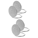 HAPINARY 4 Stück Schminktisch Spiegel Rosa Spiegel Kompaktspiegel Mini-geldbörse Kompakter Reise-kosmetikspiegel Kleiner Schminkspiegel Spiegel Kompakt Klappbarer Spiegel Metall Silver