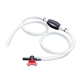 8 mm Transferpumpe, Dieselpumpe, Benzinpumpe mit 2M Rnglebigen PVC Sahlauch,Umfüllpumpe Kraftstoffpumpe Handpumpe Wasser, Benzin Pumpe, Flüssigkeits Förderpumpe Manuelle für Benzin, Benzin, Öl