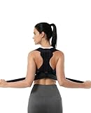 Donvuka Haltungskorrektur Rücken Geradehalter Damen Herren, Verstellbare Atmungsaktive Haltungstrainer, Rückengurt für Schulter Nacken (XL)