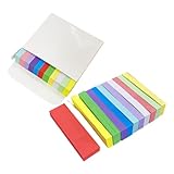 Generisch 1100 Stück Rechteckiger Indexaufkleber Index-tabs Bunte Aufkleberetiketten Farbcodierte Etiketten Seitenmarkierungen Farbige Etiketten Zubehör Für Buchanmerkungen Papier