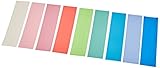efco Wachsplatten Pastell-Mischung, 200 x 50 x 0,5 mm, 10 Stück