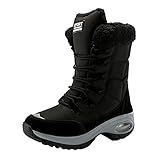 Sports & Outdoor Shoes Laufschuhe Herren Männer wasserdichte Wanderschuhe Baumwolle Kurze Schuhe Sicherheitsschuhe Desert Boots Herren (Black, 37)