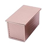 Kastenform mit Deckel – Brot-Toastkastenform | Antihaft-Brotlaibform | Antihaftbeschichtung und Schnellverschluss-Beschichtung hitzebeständig wiederverwendbar Toastbox Kuchenform für hausgemachte