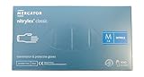MERCATOR MEDICAL Nitrilhandschuhe, puderfreie Einweghandschuhe NITRYLEX CLASSIC, Größe: M - 100 Stück, texturierte Fingerspitzen, latexfreie Einmalhandschuhe, Nitril-handschuhe, blau