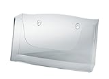 SIGEL LH118 Wand-Prospekthalter für DIN A4 quer, aus Acryl, transparent