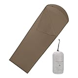 Schlafsackeinlage – Reiselaken | Faltbarer Schlafsack Für Reisende Mit Leichtem Schlaf, Leichter Liner | Innenschlafsack Mit Kleinem Packmaß – Rucksackreisen, Hostels, Hütten, Camping