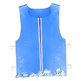 Housoutil Iced Kühlweste Kompressionsweste Herren Kühlweste Damen coole Jacken eiskalte Weste Kleidung Eiskühler kühlwesten cooling vest Verdunstungskühlweste Eis Westen PVA-Kunststoff Blue