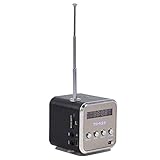 Diyeeni Lautsprecher, Tragbare Soundstation MP3 Player mit FM Radio, 3,5mm Audio Buchse, 5 Std. Musikzeit, Stereo Musikwürfel Unterstützt USB Stick, Micro SD, TF