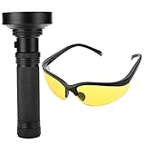 Spacnana LED-Skorpion-Taschenlampe, 100 LEDs, Schwarzlicht-Taschenlampe mit Schützender Sonnenbrille, Mehrzweck-Haustier-Urin-Detektor für Zuhause Im Freien und Währungsauthentifizierung