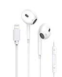 Kopfhörer mit Kabel für iPhone [MFi zertifiziert] HiFi Stereo Ohrhörer mit Lightning (eingebautes Mikrofon und Lautstärkeregler) Kompatibel mit iPhone 14/13/12/11/SE/X/7 Unterstützt alle iOS