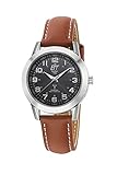 ETT Eco Tech Time Funk Solar Damen Uhr Analog mit Leder Armband ELS-11494-22L