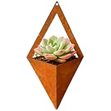 Wandvase – Metall-Hängetopf, Vintage-Behälter, Wandbehang, Pflanzgefäß – für Zuhause, Garten, Blumen, Pflanzen, Fenster, Tür, Terrasse, Balkon, Hof