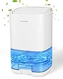 Birnetek 1L Luftentfeuchter Elektrisch, Raumentfeuchter Klein für Badezimmer, Keller, Schlafzimmer (Max. 25 ㎡) - Entfeuchtung: 350ml/Tag