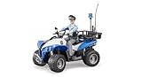 bruder 63010 - Polizei Quad mit Polizist & Ausstattung - 1:16 Geländewagen bworld Wachtmeister Spielzeug Rettungsfahrzeug