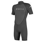 O'Neill Herren Neoprenanzug Reactor II 2mm Backzip Spring, Shorty, Kurzarm, Schwimmanzug, Tauchanzug, Nassanzug, S, Graph/Graph