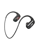 CYBORIS 32 GB eingebauter Speicher MP3-Player Bluetooth Headset Schwimmen Laufen Kopfhörer IPX7 Wasserdicht Sport Wireless Stereo Headset, Nackenbefestigung hinten montiert Dual Input Kopfhörer