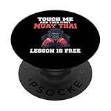 Lustiger Muay Thai Gorilla PopSockets Klebender PopGrip