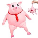 Schweine Quetschspielzeug, Kreatives Dekompressions Piggy, Squishy Squeeze Spielzeug, Stressspielzeug Schwein, Pig Fidget Toy, Stressbälle, Anti Stress Spielzeug für Erwachsene und Kinder