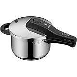 WMF Perfect One Pot Schnellkochtopf Induktion 2,5l, Dampfkochtopf, 2 Kochstufen, Einhand-Kochstufenregler, für alle Herdarten geeignet, Cromargan Edelstahl poliert