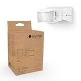 Steinel Bewegungsmelder is 1 Basic, 120°-Sensor, 10 m Reichweite, Außen- und Innenbereich, IP54, Aufputz-Montage an Wand und Decke, weiß
