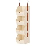 Schrank-Organizer und Aufbewahrung, Organizer und Aufbewahrung mit 4 Ebenen, Organizer für Kleidung und Räume für Schlafzimmer, Badezimmer, Waschküche, Haus, Schlafzimmer