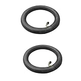 MAKIVI 2 Stück 20,3 cm (8 Zoll) 8 x 1 1/4 Zoll (20,3 cm) Schlauch für Scooter mit abgewinkeltem Ventil, geeignet für Elektro-Faltrad/Gas/Scooter, Schlauchteile