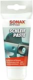 SONAX SchleifPaste (75 ml) silikonfrei mit hohem Schleifmittelanteil zum Abschleifen von verwitterten & verkratzten Lackschichten, Art-Nr. 03201000