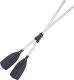 Ejoyous 2 Stück Kajakpaddel Aluminium Doppelpaddel Paddel mit Verstellbaren Paddel-Blätter für Kanusport Kajakfahren Kanadier Boot Ruderboot Kayak Paddel Abnehmbar für Kanu