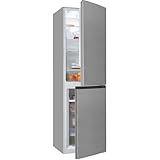 Exquisit Kühl-Gefrierkombination, Kühlschrank mit Gefrierfach, 247 Liter, No-Frost, 4-Sterne-Gefrierfach, KGC5250-85-NF-040D inoxlook